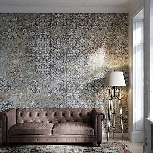 Трафарет - Легенда круг - Фотография интерьере 1