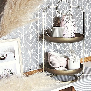 Трафарет - Липа без шва - Фотография интерьере 8