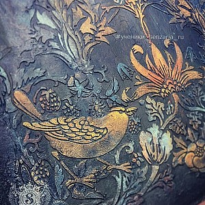 Трафарет - Клубничный воришка овал - Фотография интерьере 11