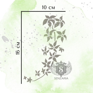 Трафарет - Клематисы набор малый Трафарет - Клематисы набор малый