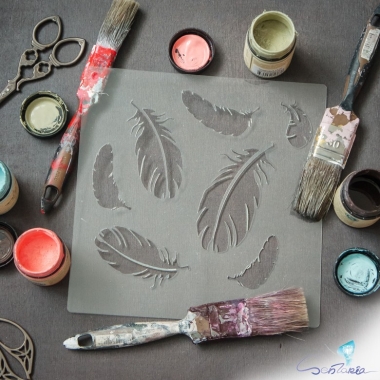 Трафарет - Ловец снов перья Трафарет - Ловец снов перья