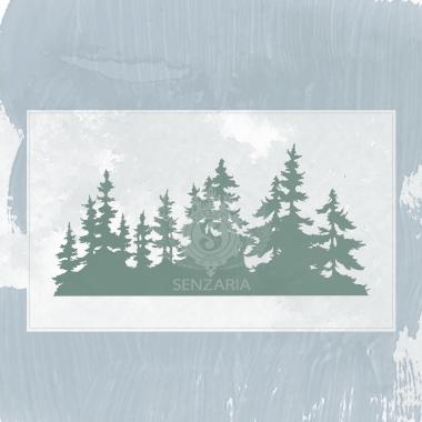 Набор трафаретов - Еловый лес