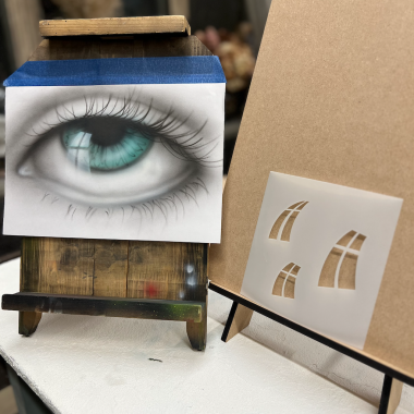 Трафарет - Блики от окна